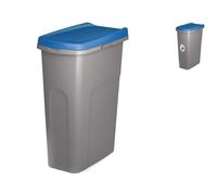 Ecosystem Trash Can 40 Liters Blue Lid Stefanplast