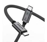 ecoTamil USB-C to USB-C Cable, 240W Fast Charging, 2 Meter Nylon Braided, Universal Compatibility with Laptops, iPad, Mobile Phones, MP3 / MP4 Player, Video Game Player, Camera, Computer's and more..