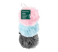 EcoTools EcoPouf 3 Pack Bath Sponge Set, Shower Poufs