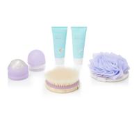 EcoTools Limited Edition Just Glow with It Full Body Wellness Christmas Gift Set Blue 6 Count Gift For Wife Spouse Girlfriend Significant