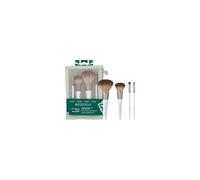EcoTools On-The-Go Makeup Brush Kit, Travel-Friendly Brush Set, Mini-Size Makeup Tools for Powders, Blush, Bronzer, & Eyeshadows, Eco-Friendly,