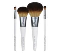 EcoTools, On The Go Style Brush Set, 4 Piece Set & Dual Pocket Case