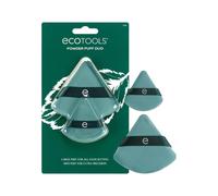 EcoTools Powder Puff Duo, Large & Mini Makeup Puffs for Setting, Baking & Mattifying, Finger Band for Precise Application, Vegan, Cruelty-Free,