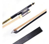Ecotown 4/4 Full Size Carbon Fiber Violin Bow - Handcrafted Professional Performance Bow with Mongolian Horsehair, Smooth Control & Expressive Tone for Advanced Violinists