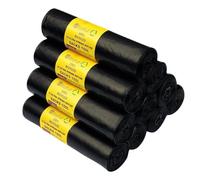 EcoTuf - 100 Pack Ultra Heavy Duty Refuse Sacks, 150L, 60 Kg Weight Resistant, Bin Bags, Garbage Bag, Leak Resistant, Eco-Friendly, Disposable, Perfect for Garden, Catering, Commercial & Building Use
