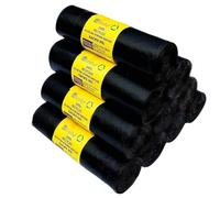 EcoTuf 200 Pack Extra Heavy Duty Refuse Sacks, 90-100 L, 45 Kg Weight Resistant Bin Bags Garbage Bags Leak Resistant, Eco-Friendly, Disposable, Perfect for Household, Garden, Comercial & Building Use