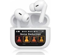 Écouteurs intra-auriculaires sans fil, Bluetooth 5.4, écran tactile intelligent 2026 [5 modes EQ], avec 4 micros antibruit ENC, 48 heures de lecture, casque stéréo HiFi, étanchéité IP7, écouteurs pour