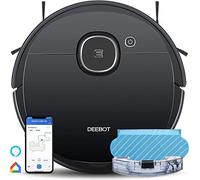 ECOVACS DEEBOT OZMO 920 2in1 Mopping Robotic Vacuum with Laser Navigation, No-Go Zones, Systematic Cleaning, Multi-Floor Mapping, Works with Alexa & App, Large, Black