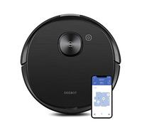ECOVACS DEEBOT OZMO T8 AIVI Vacuum Cleaner, Robotic Vacumm and Mop in One-Go, Precise Laser Mapping Smart AI Object Recognition, On-demand Live Video, Powerful Custom Clean, 180min Runtime, Black