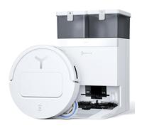 ECOVACS DEEBOT T50 PRO OMNI Robot Vacuum,Extend Side Brush and Mop, 15,000Pa, AIVI 3D 3.0, Auto Cleaning Solution Adding, 75℃ Hot Water Mop Washing, Hot Air-Drying, Ultra-thin 81mm, White