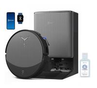 ECOVACS DEEBOT T90 PRO Omni Robot Vacuum and Mop,30,000Pa Blast Suction,OZMO Roller 3.0 Mopping,ZeroTangle 4.0,Hot Water Wash & 145°F Air Dry, AI Obstacle Avoidance (With 2L Cleaning Solution)