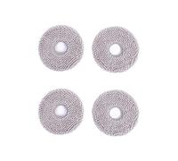 ECOVACS Washable Mopping Pads 4 PCS Per Pack for DEEBOT X2 Omni/ T20 Omni/ T10 Omni/ X1 Omni/ X1 Turbo Series Robot Vacuum and Mop Cleaner, Gray