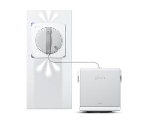 ECOVACS WINBOT W2S OMNI Robotic Window Cleaner with TruEdge Scrubber & Smart Station, WIN-SLAM 4.0, App Control, Cordless, 12-Stage Safety, for Large Windows
