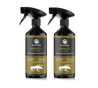 EcoValley Natural Horse Fly Repellent Spray - 500ml - Scientifically Proven Citronella Formula for Home & Stables, Effective Indoor & Outdoor Protection (Pack of 2)