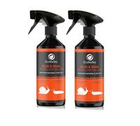 EcoValley Natural Slug & Snail Repellent Terminator Deterrent Spray - Fast-Acting, Scientifically Proven Formula for Gardens, Indoor & Outdoor Use - 500ml (Pack of 2)