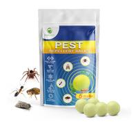 Ecovalley Pest Repellent Balls-5 Pack Super Strength Peppermint, Cedarwood, Citronella & Cinnamon Oil Moth,Ant, Rodent, Spider, flea,Plant Based,Natural Repellent/Deterrent,Ready to Use