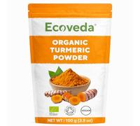 Ecoveda Organic Turmeric Powder, 100 g, Pure Natural Haldi for Cooking