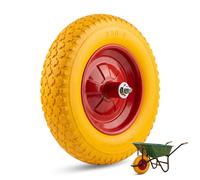 ECOVELO 1 Wheelbarrow Tire 3.50-8 Solid PU Anti-Puncture Yellow