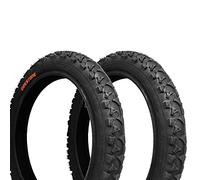 ECOVELO 2 Black Tyres 14 x 1.75 (47-254) for Children's Mountain Bikes | Black Road Tyres for MTB Bikes