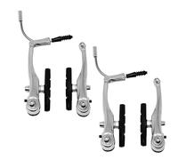 ECOVELO 2 Pairs V-Brake Brake Set for Bike, Replacement Set of Front and Rear V-Brakes with Universal Pads