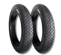 ECOVELO 2 TYRES 20 X 4.0 for Fat Bike, Black