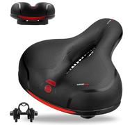 ECOVELO Comfortable Bike Saddle Anti-Prostate Ergonomic Gel Padding Wide Breathable Waterproof Soft Cushioning