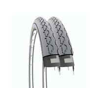 Ecovelò Pair of Disabled Wheelchair Tyres 24" x 1 3/8 (37-540) Unisex Adult, Grey