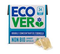 Ecover Non-Bio Washing Capsules - Laundry Capsules / Tablets - Laundry Detergent With Clean And Fresh Almond & Rescued Apricot Scent, 1x Pack of 34 Capsules / Tablets, White