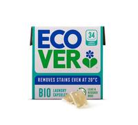 Ecover Bio Washing Capsules - Laundry Capsules/Tablets - Laundry Detergent with Clean and Fresh Lilac & Rescued Rose Scent, 1x Pack of 34 Capsules/Tablets