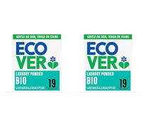 Ecover Bio Laundry Detergent Powder, Laundry Washing Detergent, Fresh Lavender and Eucalyptus Scent, 1 x 19 Washes, 1 x 0.95kg (Pack of 2)