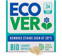 Ecover Bio Washing Capsules, Lilac & Rescued Rose, 34 Capsules