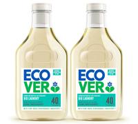 Ecover Concentrated Bio, Laundry Detergent, Laundry Washing Liquid, Honeysuckle & Jasmine, 2x Pack of 40 Washes, 2x 1.43L