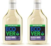 Ecover Delicate Bio Laundry Detergent, Black And Dark Laundry Washing Liquid, Fresh Lime & Lotus, Pack of 2, 22 Washes, 1L