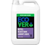 Ecover Delicate Bio Laundry Detergent Refill, Black and Dark Laundry Washing Liquid, Fresh Lime & Lotus, 111 Washes, 5L