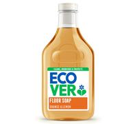Ecover Floor Soap, Multi-Surface Floor Soap For A Bright Finish, Orange & Lemon Scent, Pack of 1, 1 x 1L