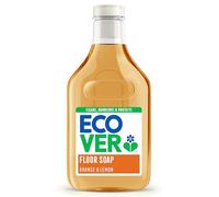 Ecover Floor Soap, Multi-Surface – Bright Finish, Orange & Lemon Scent, 1 x 1L
