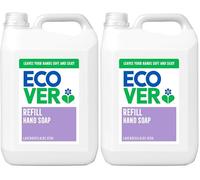 Ecover Hand Wash, Hand Soap Refill, Lavender and Aloe Vera, Dermatologically Tested, For Sensitive Skin 5L (Pack of 2)