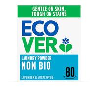 Ecover Non-Bio Laundry Detergent Powder, Laundry Washing Detergent, Fresh Lavender and Eucalyptus Scent, 1 x 80 Washes, 1 x 4kg