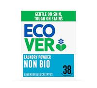 Ecover Non-Bio Laundry Detergent Powder, Laundry Washing Detergent, Fresh Lavender and Eucalyptus Scent, 1 x 38 Washes, 1 x 1.9kg