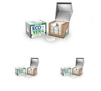 Ecover Power Dishwasher Tablets, All-In-One Dishwasher Salt & Rinse Aid, Power Cleaning, Mandarin and Lemongrass Scent, Pack of 3, 24 Tablets