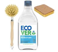 Ecover Washing-Up Liquid Bundle - Camomile & Clementine - Brush & Sponge