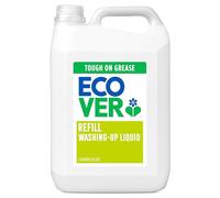 Ecover Washing Up Liquid Refill, Lemon & Aloe Vera, Grease Cutting, 5L