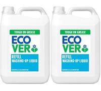 Ecover Washing Up Liquid Refill, Washing Up Soap, Tough on Grease and Grime, Fresh Camomile & Clementine Scent, 1 x 5L (Pack of 2)