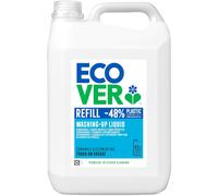 Ecover Washing Up Liquid Refill, Washing Up Soap, Tough on Grease and Grime, Fresh Camomile & Clementine Scent, 1 x 5L