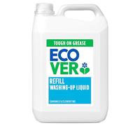 Ecover Washing Up Liquid Refill, Washing Up Soap, Tough on Grease and Grime, Fresh Camomile & Clementine Scent, 1 x 5L