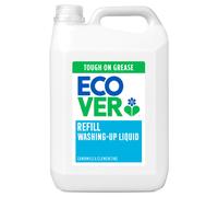 Ecover Washing Up Liquid Refill, Washing Up Soap, Tough on Grease and Grime, Fresh Chamomile & Clementine Scent, 1 x 5L