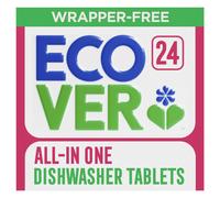 Ecover Wrapper Free All-In-One Dishwasher Tablets, 24 Count