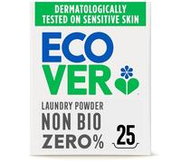 Ecover Zero Non-Bio Laundry Detergent Powder, For Sensitive Skin, Laundry Washing Detergent for Baby Laundry 1 x 25 Wash, 1 x 1.8Kg
