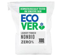 Ecover Zero Non-Bio Laundry Detergent Powder, For Sensitive Skin, Laundry Washing Detergent for Baby Laundry, 1 x 100 Washes, 1 x 7.5KG