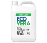Ecover Zero Non-Bio Laundry Detergent Refill, For Sensitive Skin, Baby Laundry Washing Liquid, 142 Washes, 5L